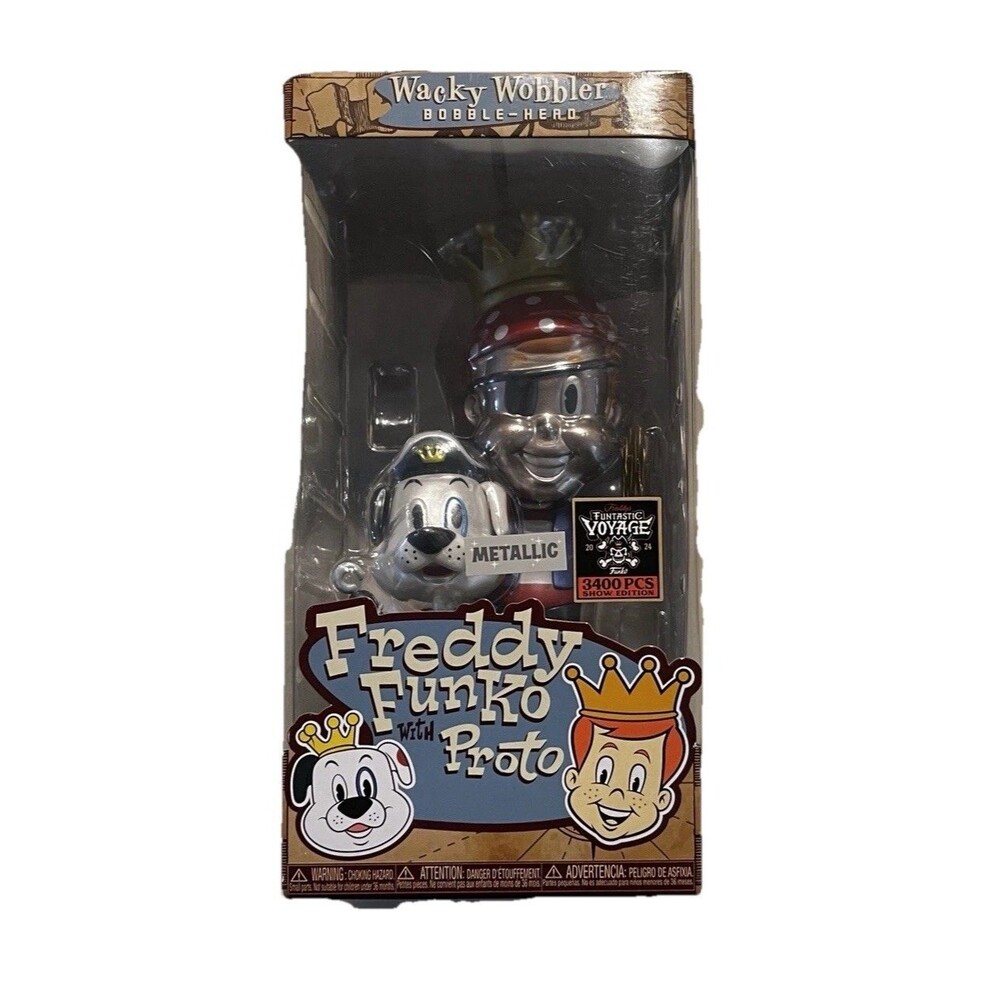 Freddy Funko With Proto Metallic Wacky Wobbler 2024 Funtastic Voyage 3400 pcs